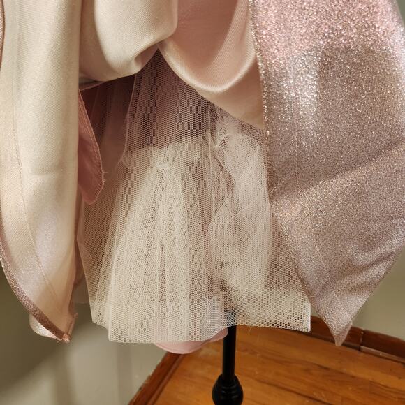 SHERRI HILL Pink Metallic Pleated Dress, Size 4 - Picture 13 of 14